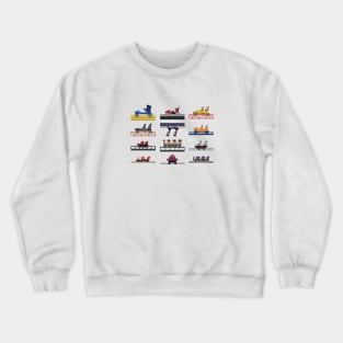 Hersheypark Coaster Cars Design Crewneck Sweatshirt